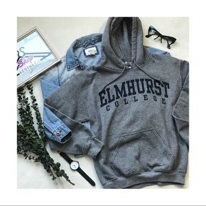 🌻 Elmhurst College Drawstring Hoodie